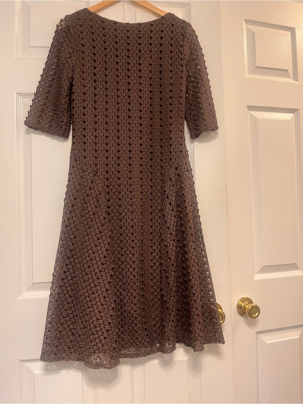 Rabbit Rabbit Rabbit Crocheted grayish Midi Dress 8 - Picture 6 of 10
